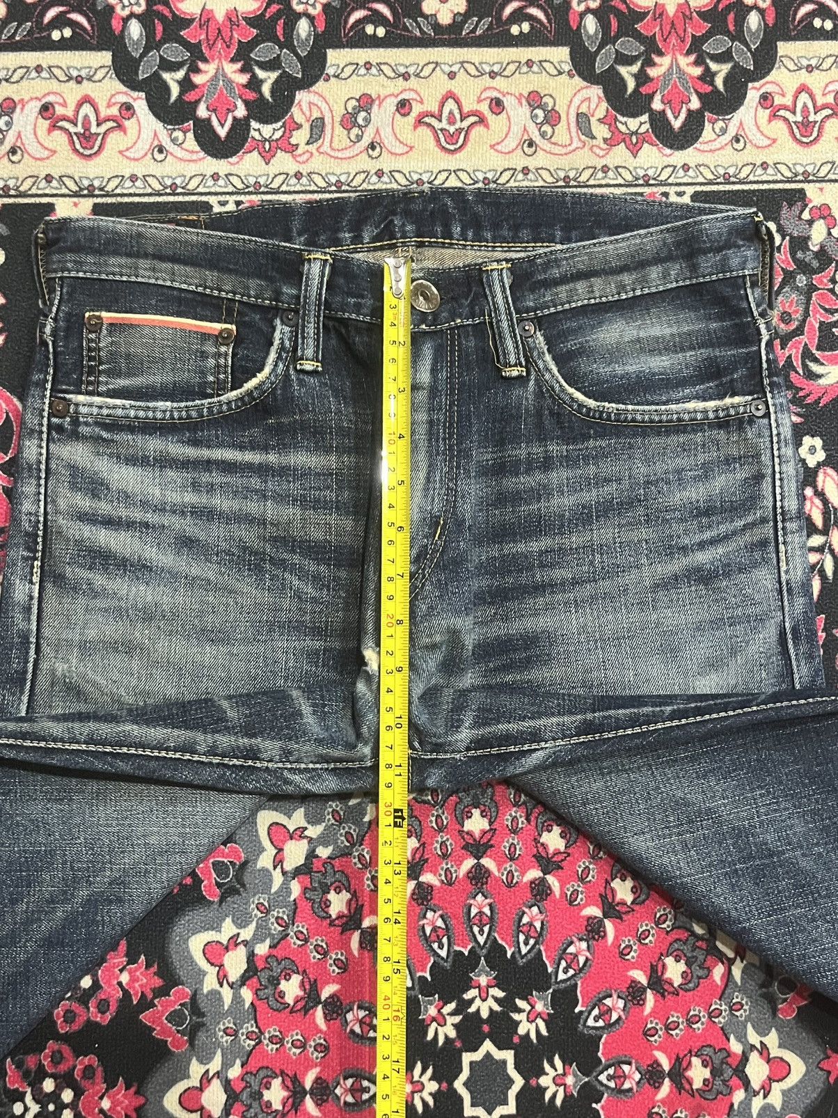 Edwin ⚡️Selvedge⚡️Vintage Edwin 505Z Buckle Back Blue Washed Jeans Size US 29 - 17 Thumbnail