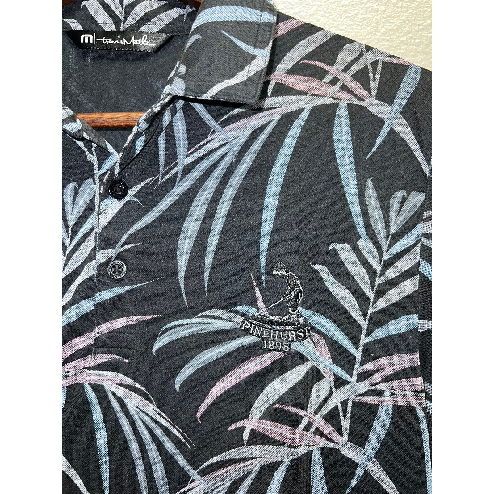 TravisMathew Travis Mathew Buzz Words Polo Shirt Golf Pinehurst Palm M Size US M / EU 48-50 / 2 - 4 Thumbnail