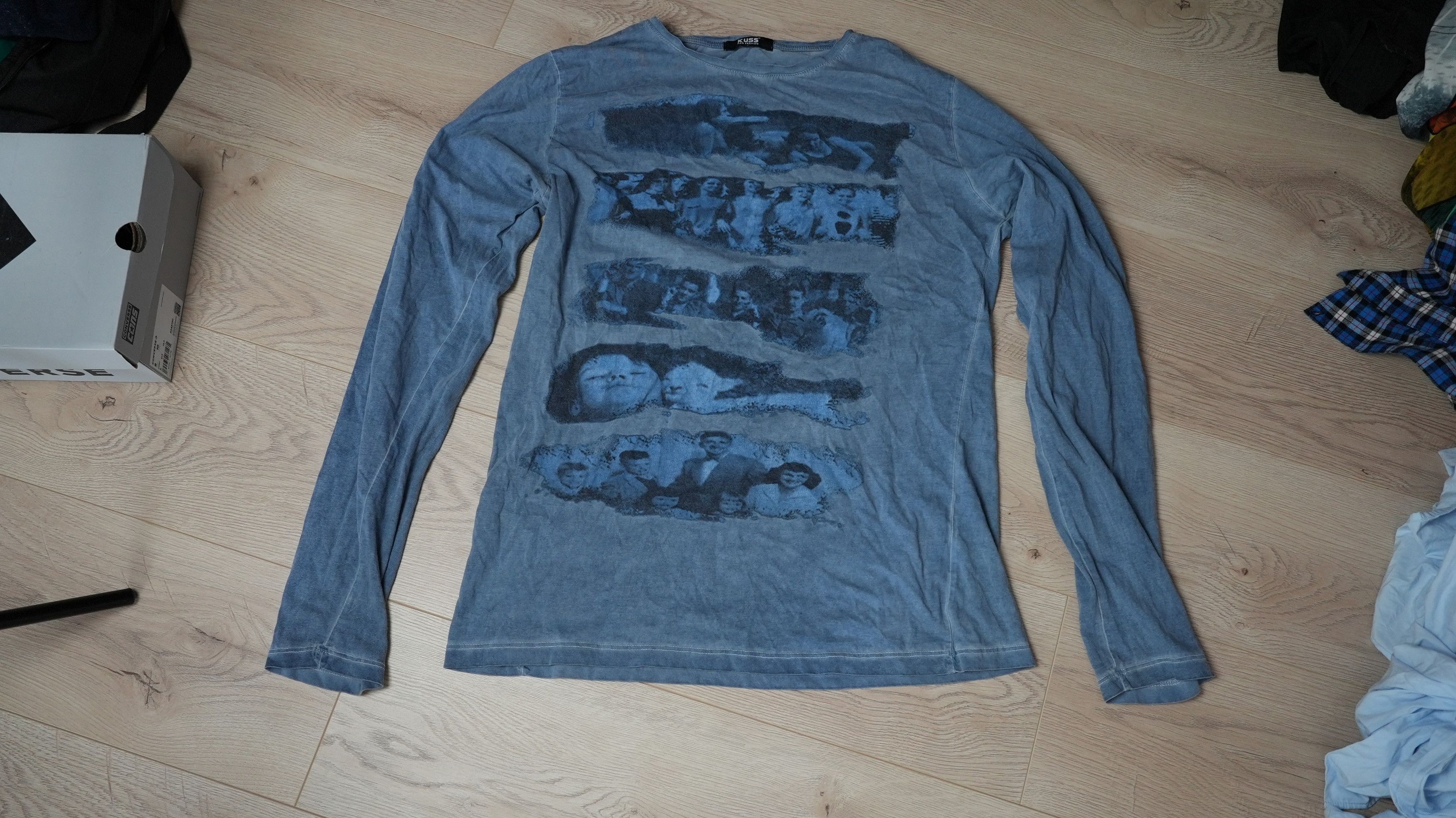 Japanese Brand vintage archive acid wash abstract graphic explicit long tee Size US XL / EU 56 / 4 - 1 Thumbnail