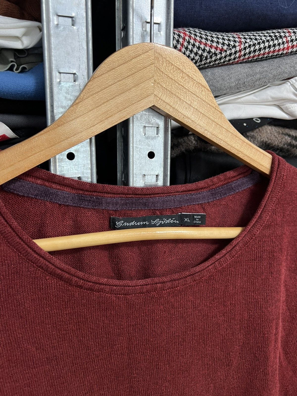 Gudrun Sjoden Gudrun Sjoden Red Linen Knit Long Sleeve Tunic Top Dress XL Size XL / US 12-14 / IT 48-50 - 4 Thumbnail