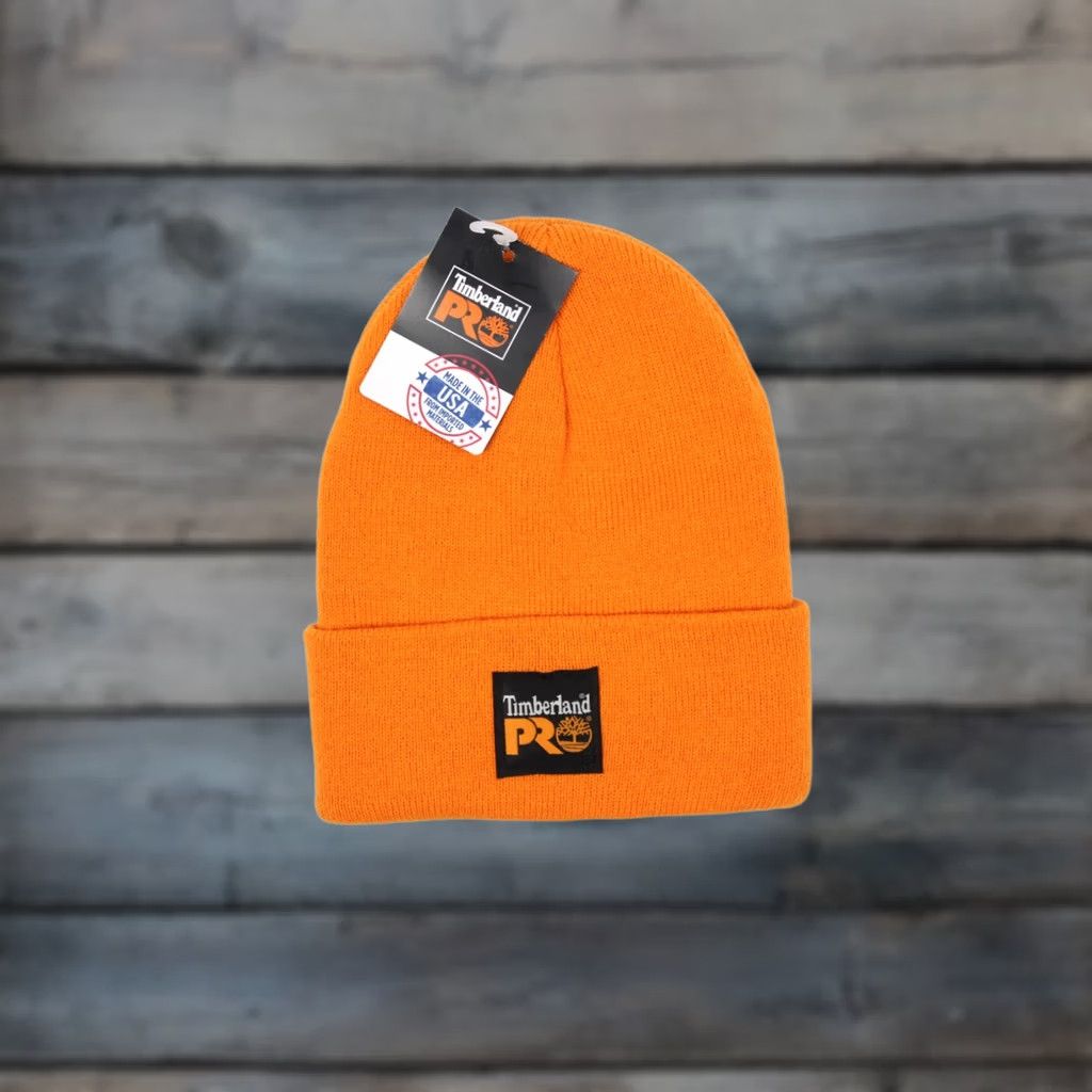 Timberland Timberland Pro Men's Adult Beanie Pro Orange Made in USA Pro Orange Beanie Size ONE SIZE - 1 Thumbnail