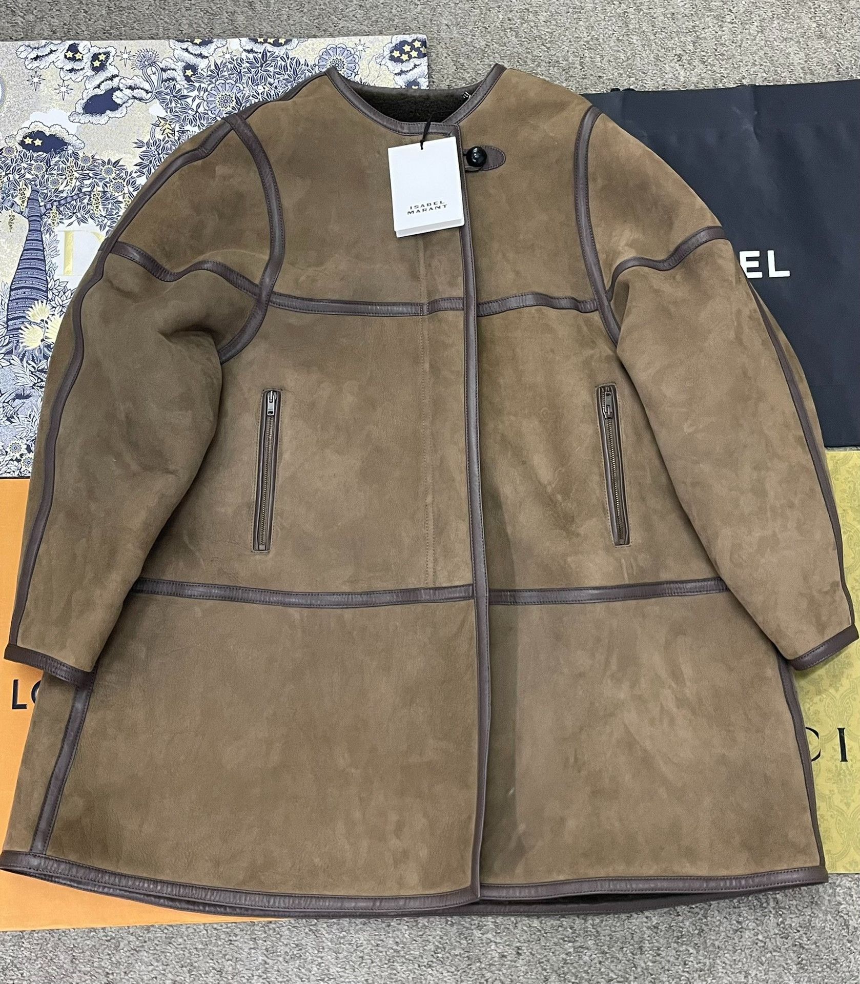 Isabel Marant Isabel Marant Beige Fur Coat Size XXS / US 00 / IT 34 - 1 Thumbnail