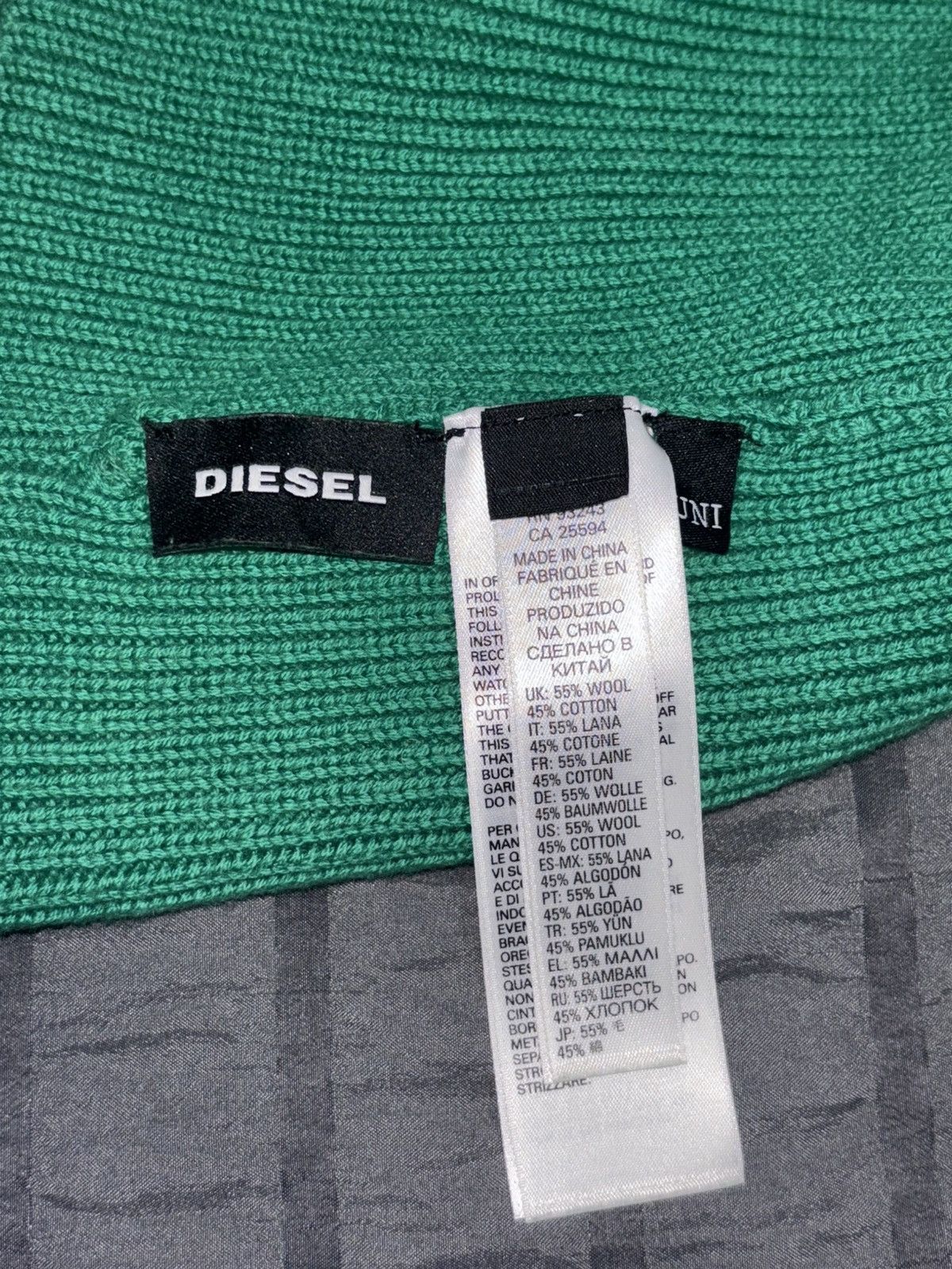 Diesel DIESEL “Only The Brave” Green Beanie 🧑🏾‍🎤 Size ONE SIZE - 5 Thumbnail