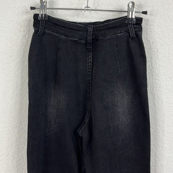 Alexander Wang Alexander Wang Stovepipe Slit Hem Denim Flat Back Trouser De Size 26" / US 2 / IT 38 - 8 Thumbnail