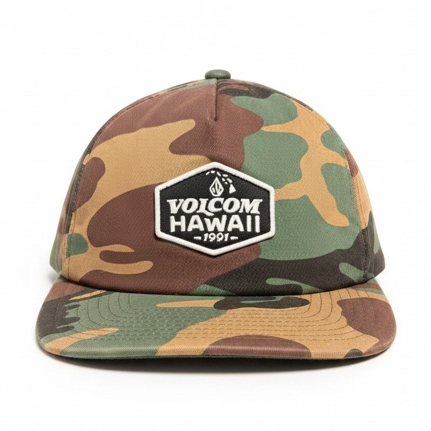 Volcom Volcom Hawaii Camouflage Camo Snapback Trucker Hat Cap Surf Size ONE SIZE - 1 Thumbnail