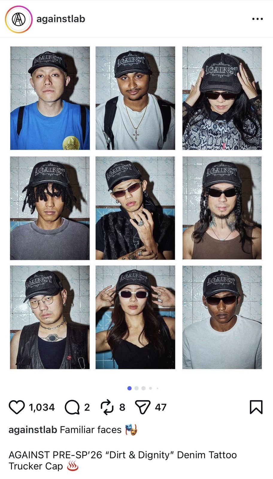 Vintage AGAiNST LAB MALAYSiA TATTOO DENiM TRUCKER CAP iNDiE SLEAZE Size ONE SIZE - 20 Thumbnail