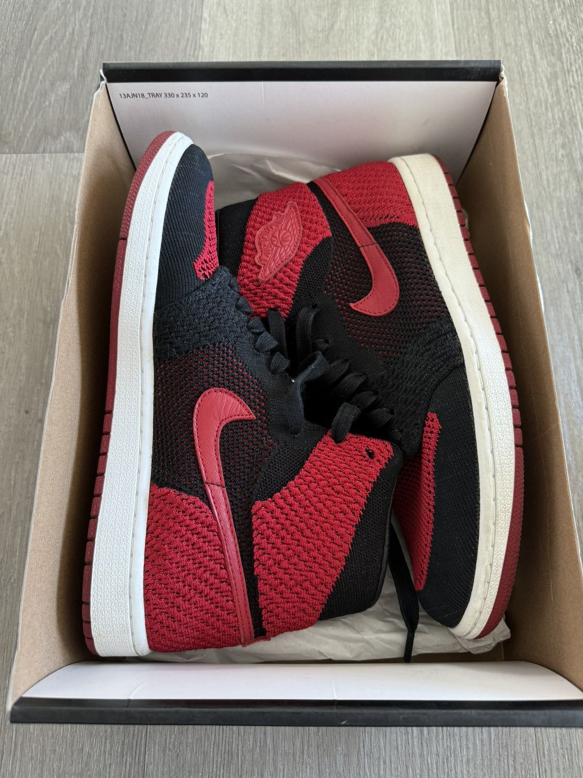 Jordan Brand × Nike Air Jordan 1 retro high fly knit Size US 10.5 / EU 43-44 - 2 Thumbnail