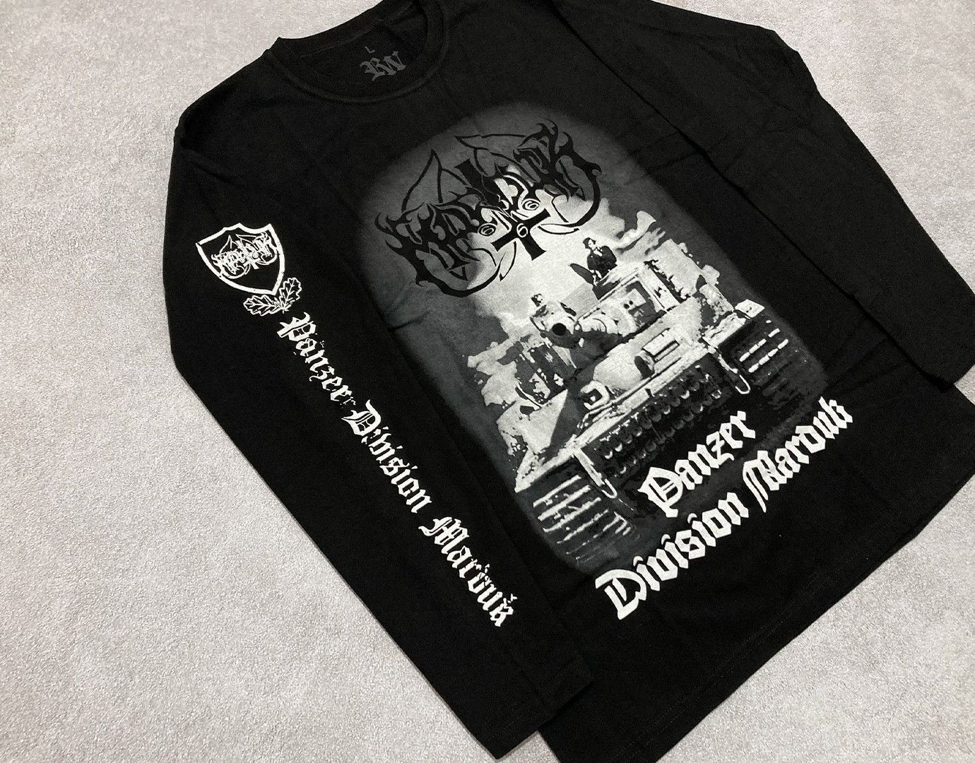 Band Tees Long Sleeve Marduk - Panzer Division Marduk - black metal Size US L / EU 52-54 / 3 - 4 Thumbnail