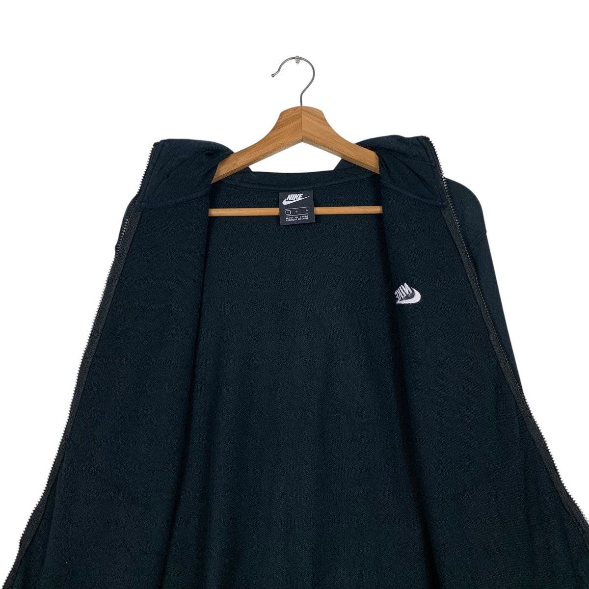 Nike NIKE Embroidery Small Logo Black Zipper Hoodies #1963-C85 Size US L / EU 52-54 / 3 - 13 Thumbnail