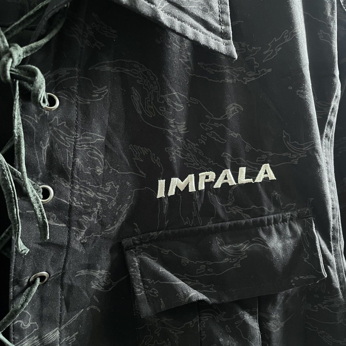 If Six Was Nine 🔥Impala Y2K Pattern lace up shirt Size US M / EU 48-50 / 2 - 4 Thumbnail