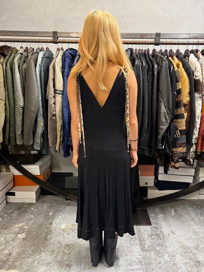 Just Cavalli 2000s Cavalli Sexy Long Black Dress Size S / US 4 / IT 40 - 5 Thumbnail