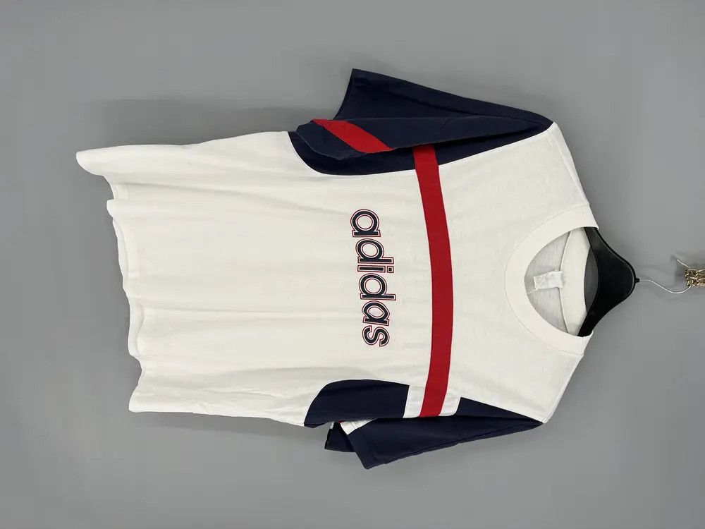 Adidas Adidas vintage T-Shirts big logo Size US XL / EU 56 / 4 - 2 Thumbnail