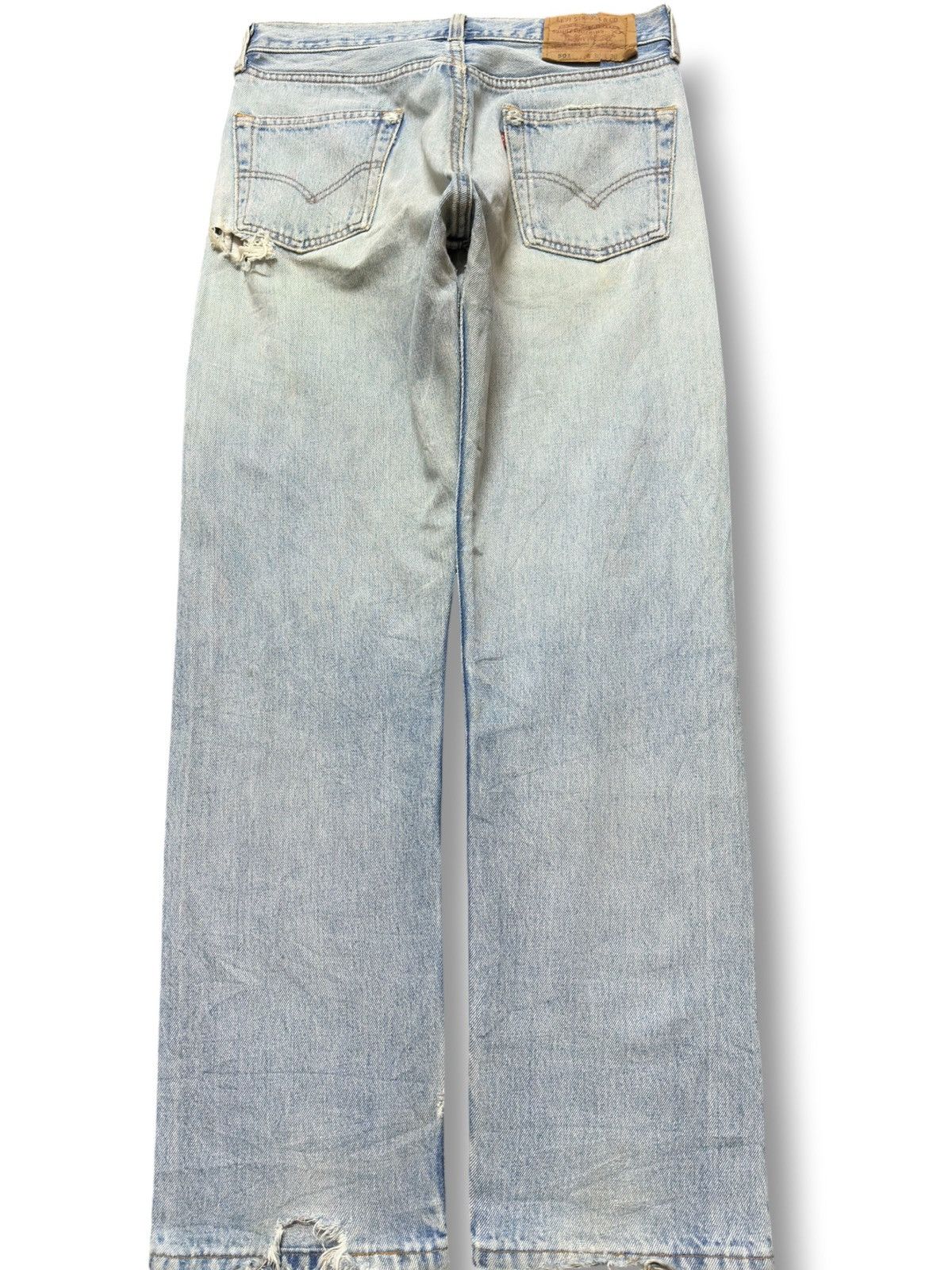 Levi's Vintage Clothing Vintage Levi’s 501 Faded Grunge Distressed Denim Size US 30 / EU 46 - 3 Thumbnail