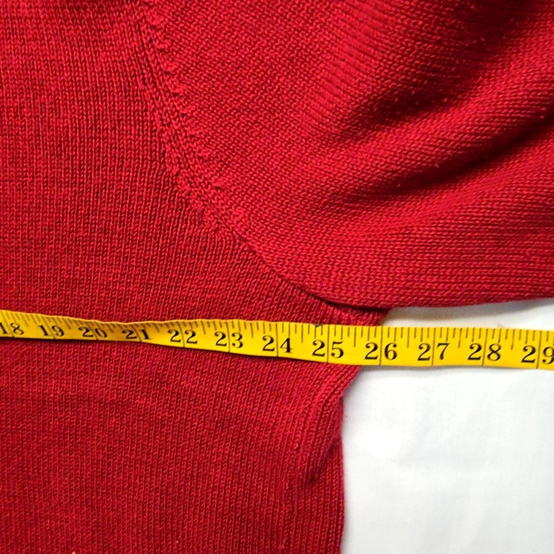 Vintage Vintage C.J. Banks Christmas Cardigan Western Santa Red 2X Size L / US 10 / IT 46 - 12 Thumbnail