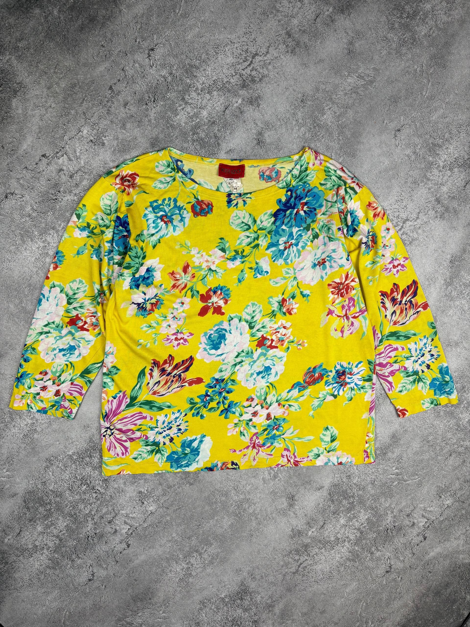 Kenzo Women Kenzo Blouse Oriental Floral Art Print Vintage Size M / US 6-8 / IT 42-44 - 1 Thumbnail