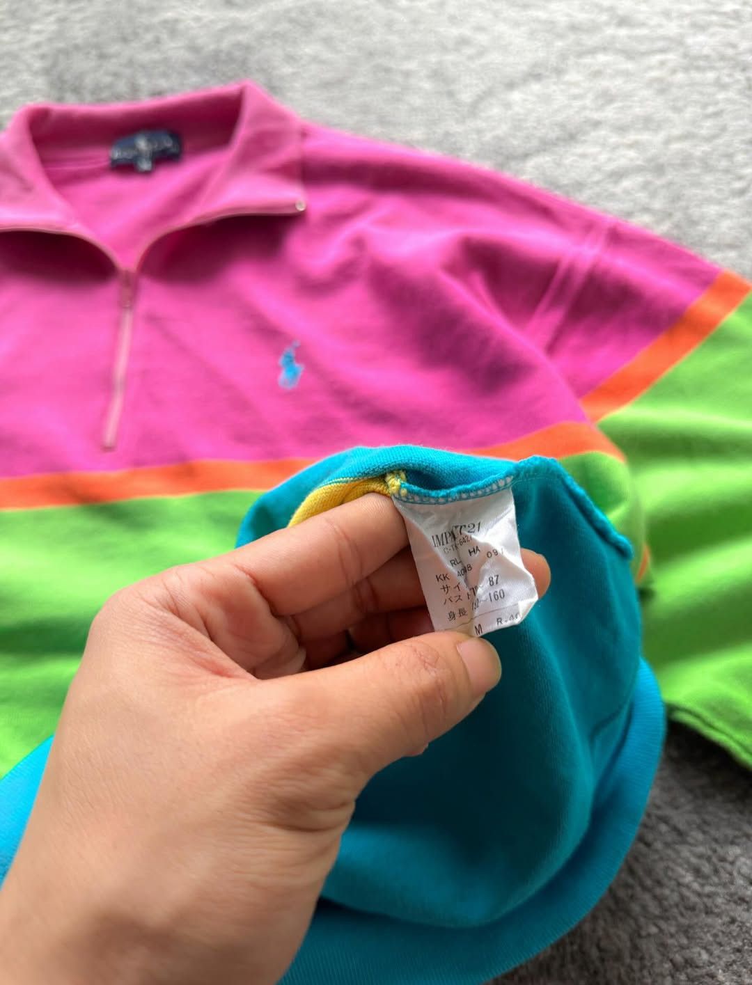 Ralph Lauren 90’s Ralph Lauren Quarterzip Split Colour Size US M / EU 48-50 / 2 - 4 Thumbnail