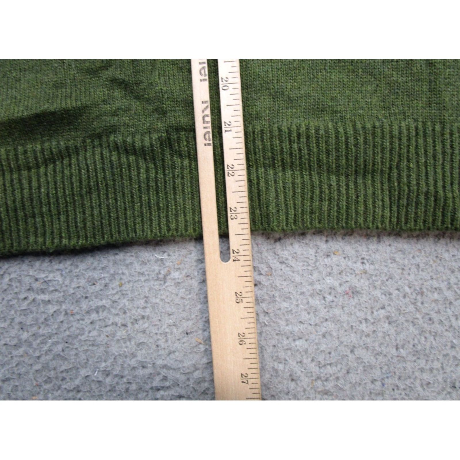 Vintage Heimish Sweater Shirt Womens Knit Lightweight V-Neck Wool Blend Green SZ M Size M / US 6-8 / IT 42-44 - 6 Thumbnail