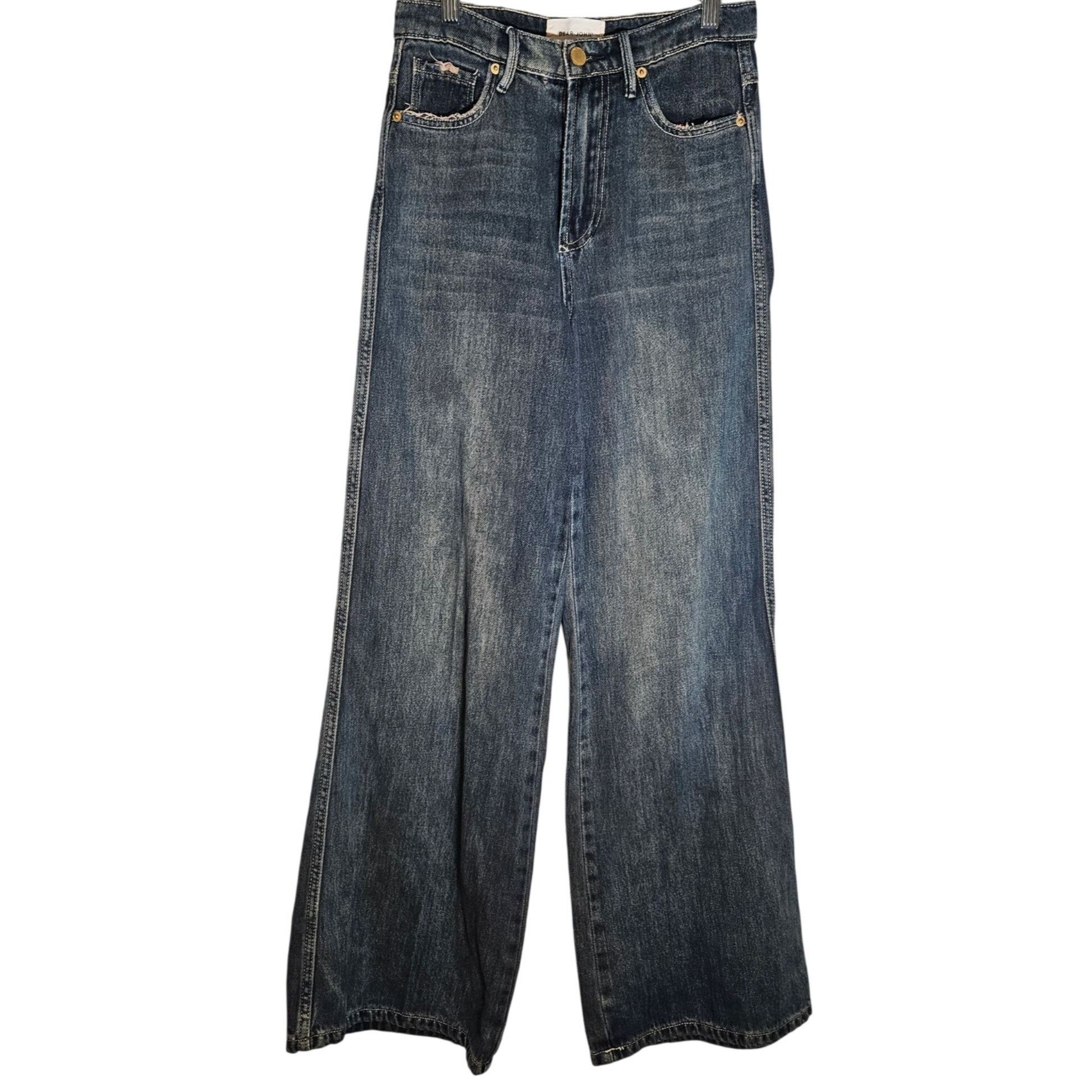 Other Dear John Women High Rise WideLeg Bordeaux Jean 25 Normcore Size 25" / US 0 / IT 36 - 3 Thumbnail