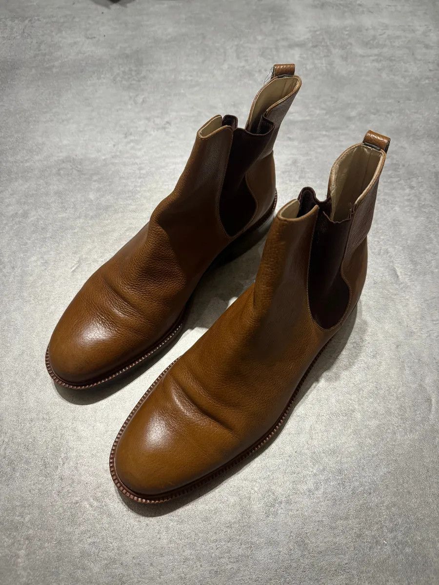 Giorgio Armani 2000s Giorgio Armani Brown Italian Leather Boots Size US 9.5 / EU 42-43 - 2 Thumbnail