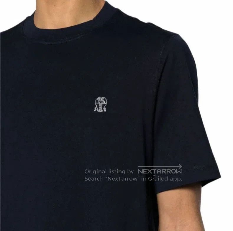 Brunello Cucinelli Brunello Cucinelli SS24 Logo Crewneck T-Shirt. Size US S / EU 44-46 / 1 - 1 Thumbnail
