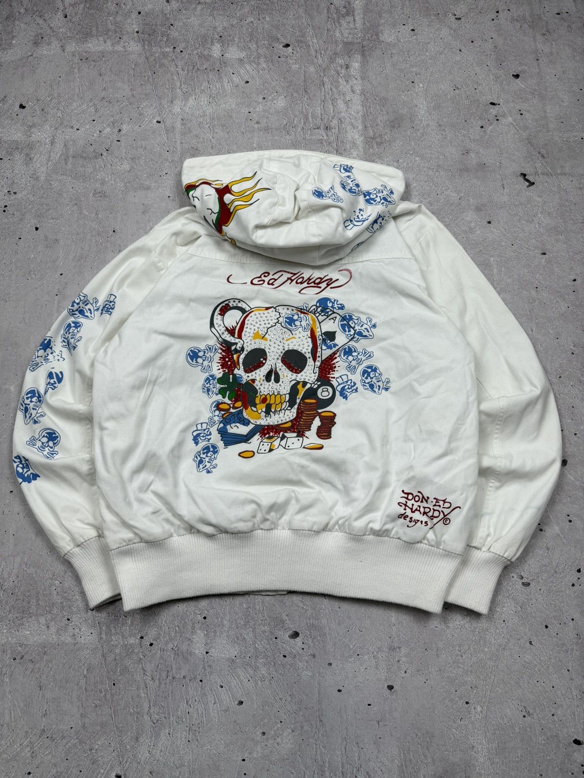 Christian Audigier × Ed Hardy × Vintage Vintage Y2K Ed Hardy Jacket Rare Size US M / EU 48-50 / 2 - 1 Thumbnail