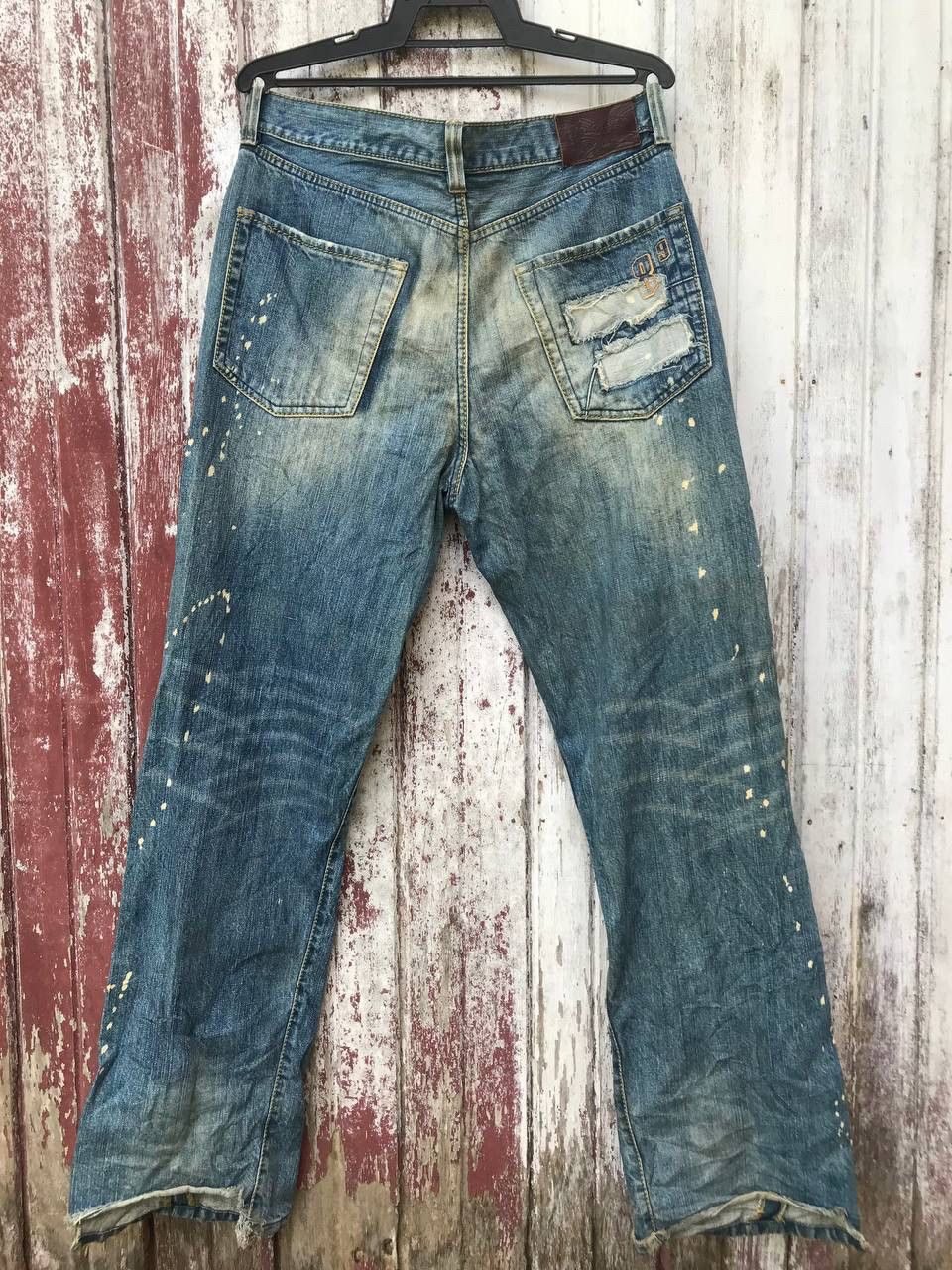 If Six Was Nine BigTrain Distressed Grunge Denim Size US 34 / EU 50 - 4 Thumbnail