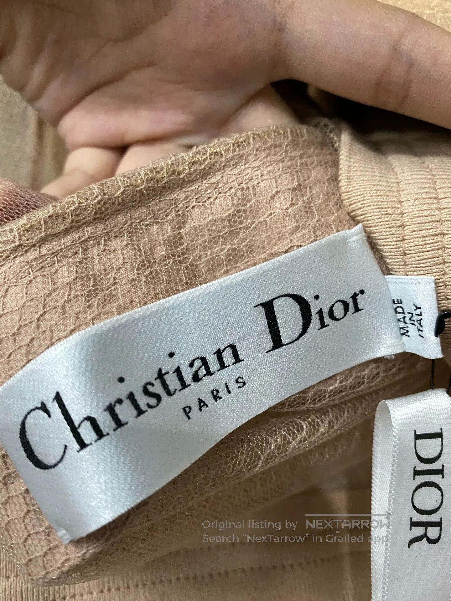 Dior dior lace zip-up jacket in beige. Size US S / EU 44-46 / 1 - 6 Thumbnail