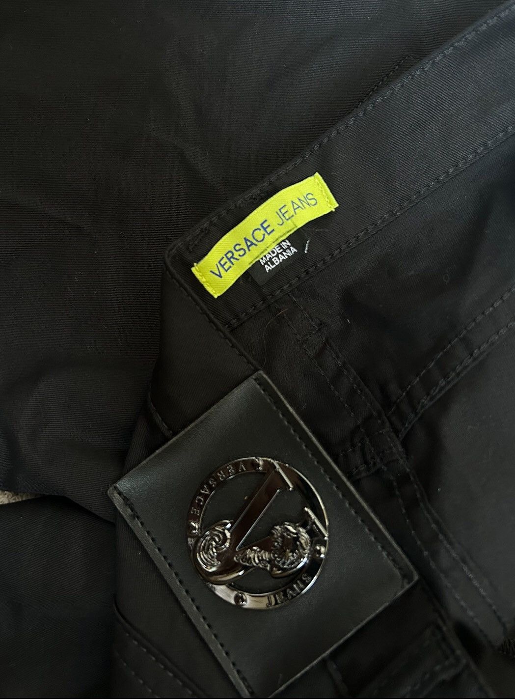 Versace Jeans Couture Versace Jeans Couture Black Slim Fit Pants Size US 31 - 8 Thumbnail
