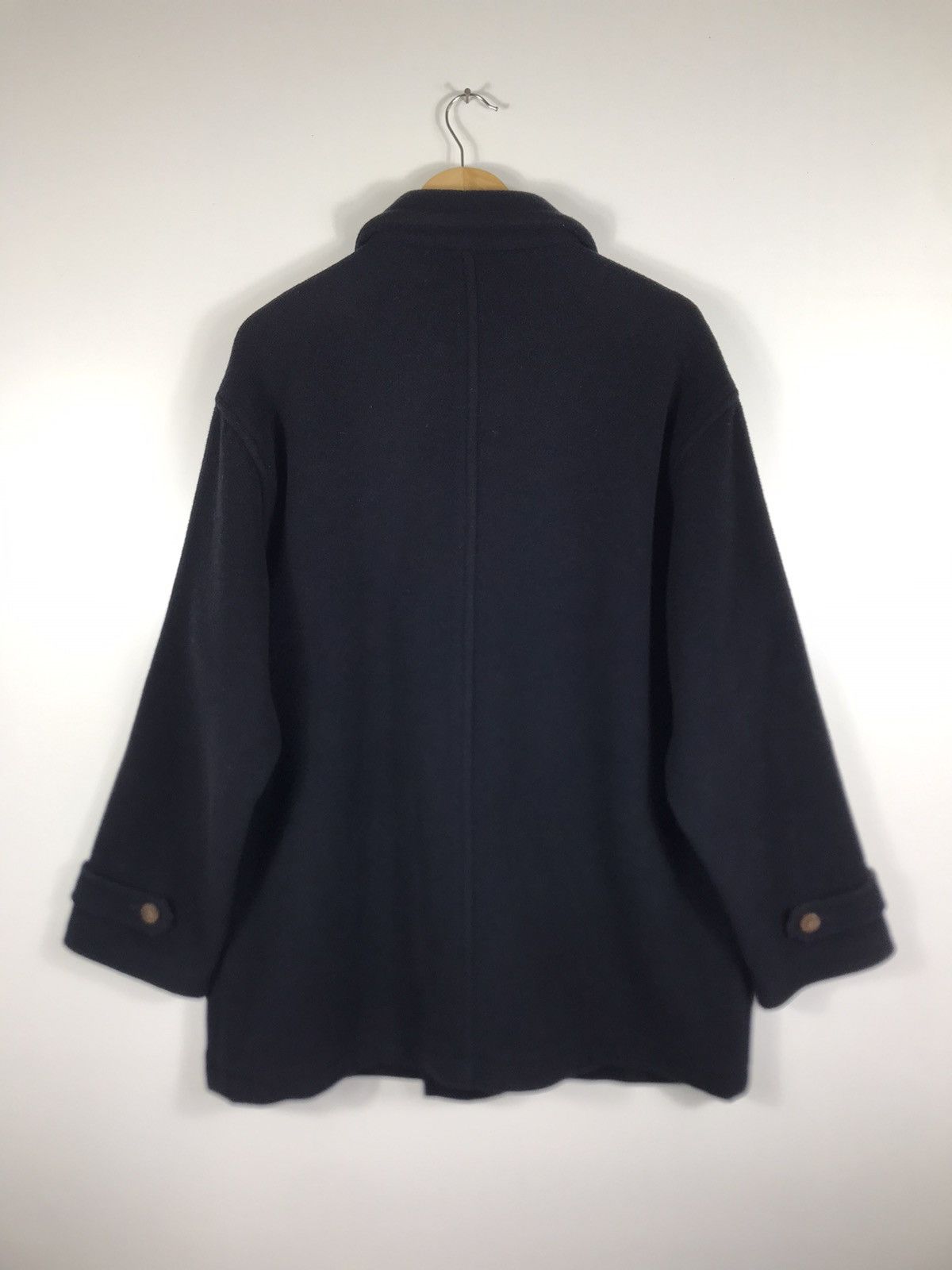 Japanese Brand × Vintage ⚡️Vintage ixi:z Fleece Double Breast Peacoat Jacket Size US L / EU 52-54 / 3 - 13 Thumbnail