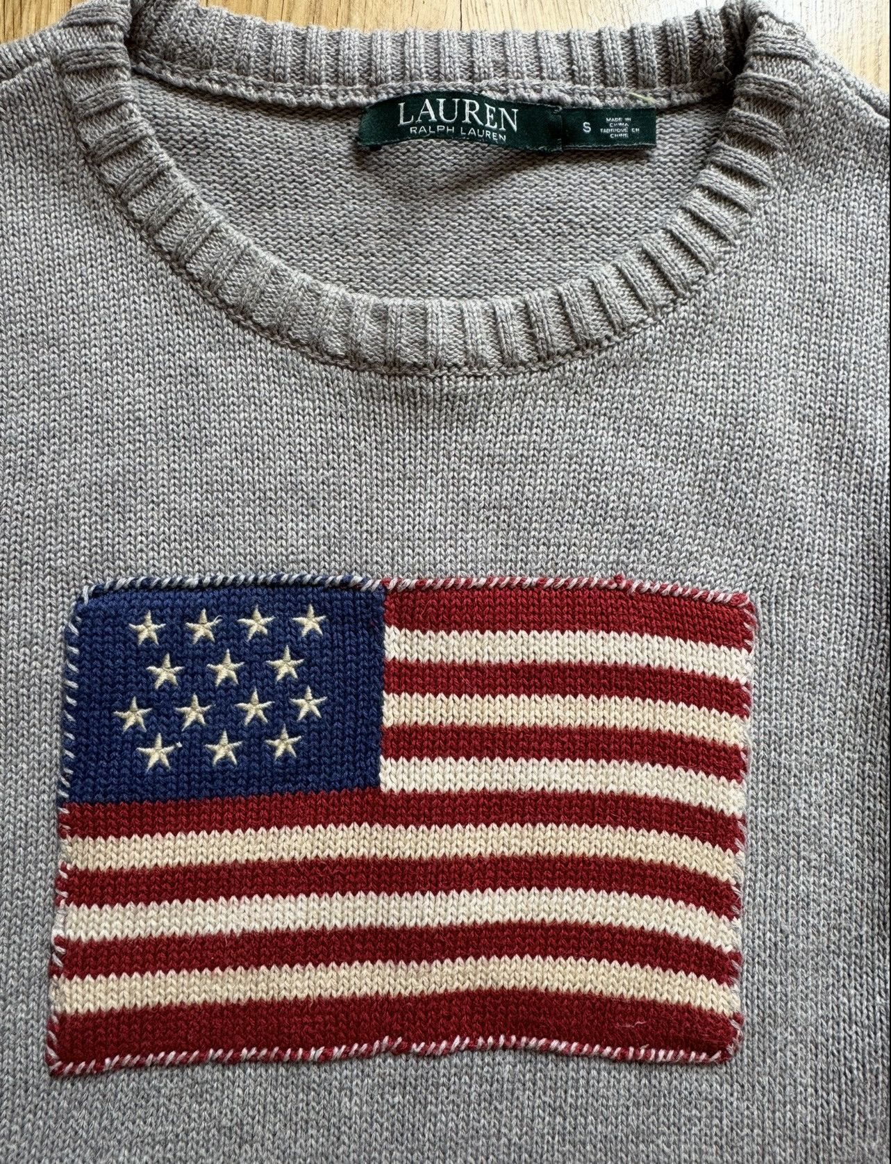 Polo Ralph Lauren Vintage Polo Ralph Lauren Sweater Usa flag Size S / US 4 / IT 40 - 2 Thumbnail
