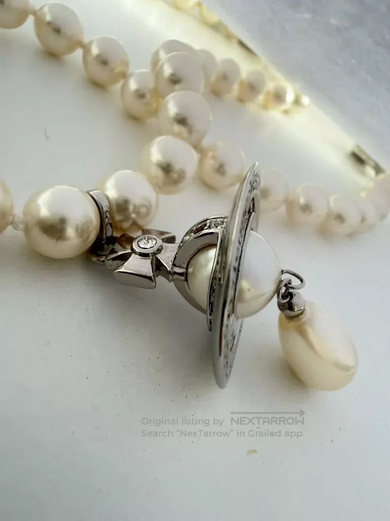 Vivienne Westwood Vivienne Westwood Saturn Pearl Necklace Size ONE SIZE - 4 Thumbnail