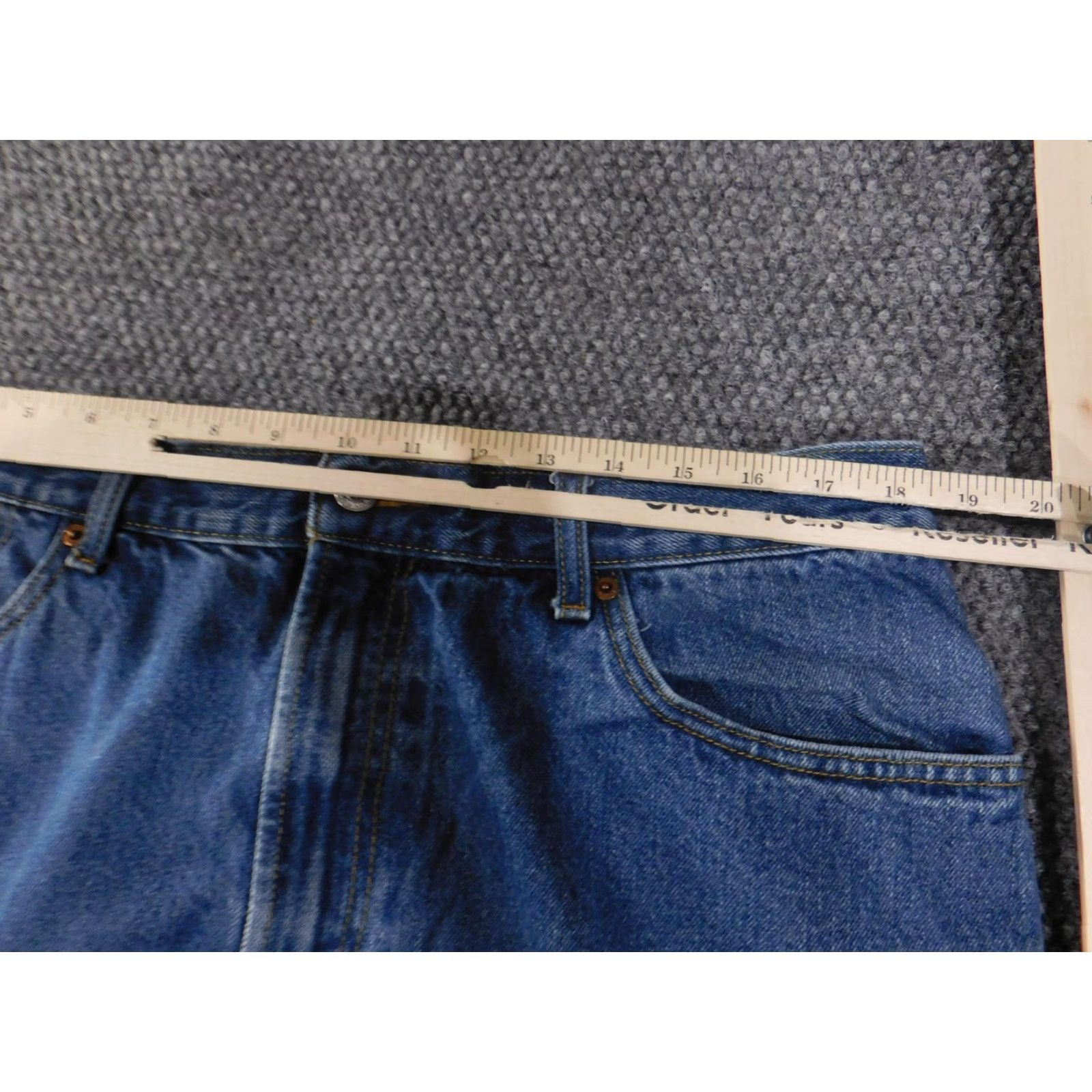 Levi's VINTAGE Levis 505 Jeans Mens 38x30 Blue Regular Fit Straight Leg Denim Made Egypt Size US 38 / EU 54 - 6 Thumbnail