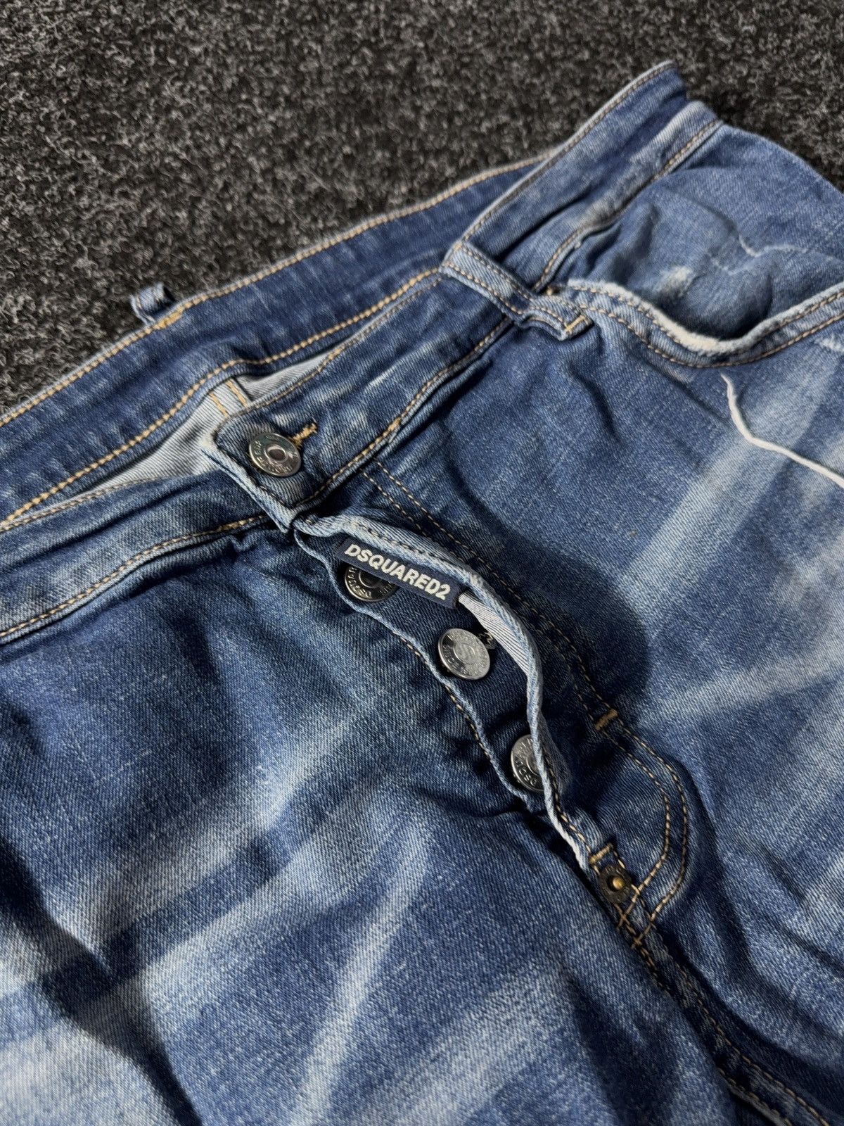 Dsquared2 Dsquared2 Blue Distressed Denim Jeans Men’s pants Size US 37 - 5 Thumbnail