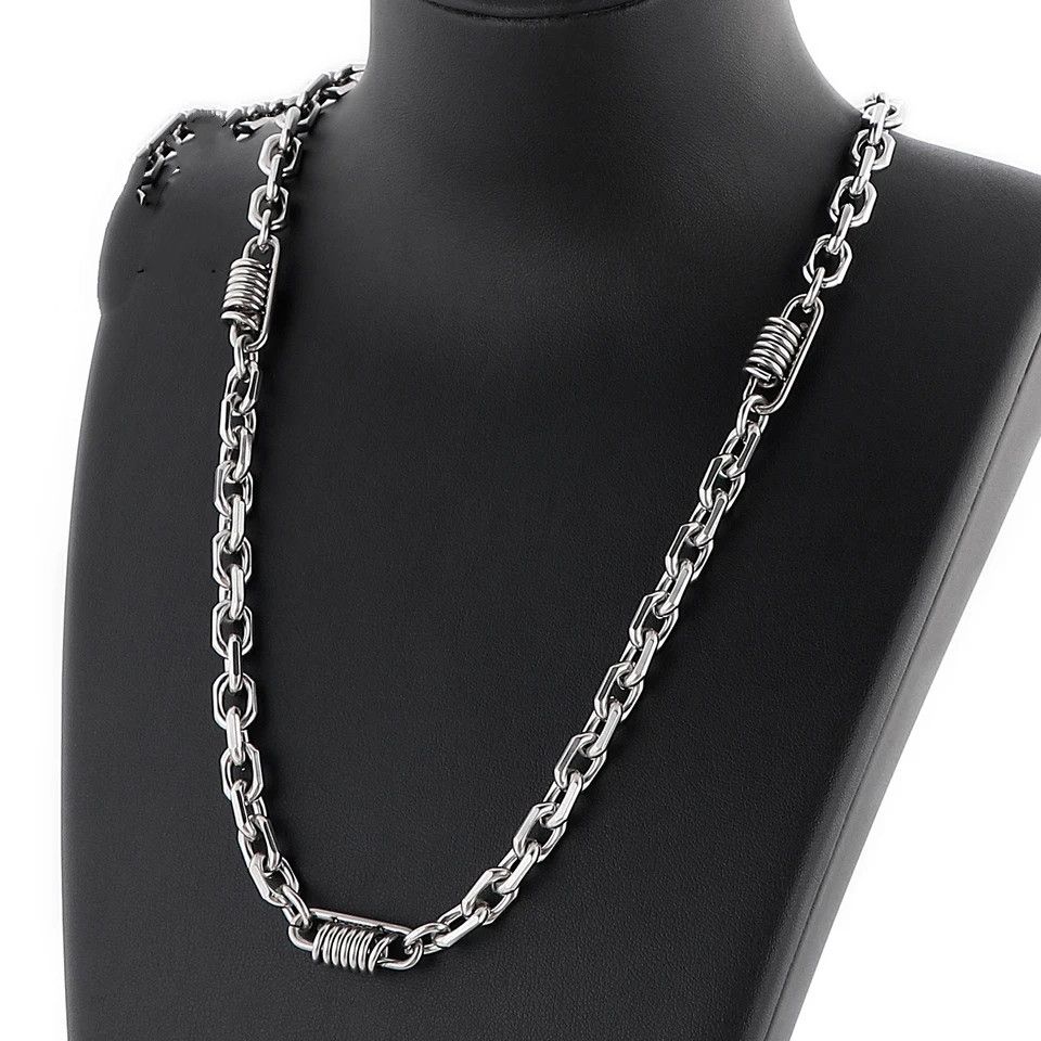 Jewelry 7MM Stainless Steel Chain Necklaces Size ONE SIZE - 1 Thumbnail