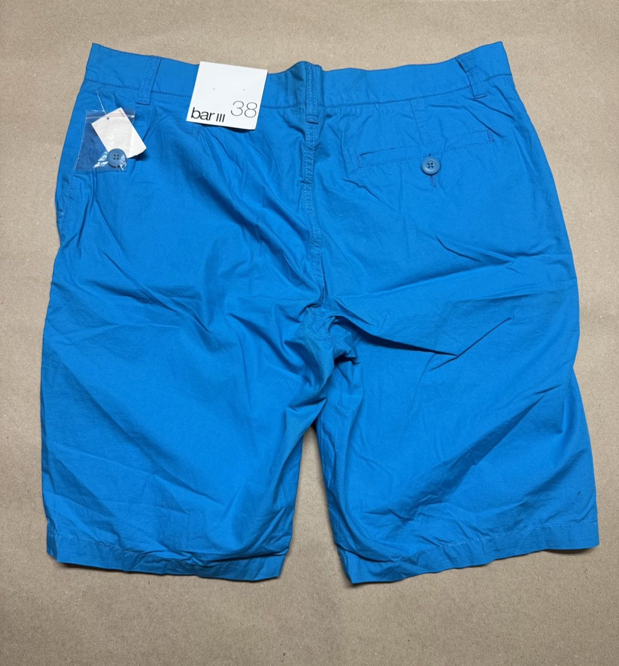 Bar III Bar III 3 Shorts Mens 38 Blue Chino Pocket Casual NEW! Size US 38 / EU 54 - 2 Thumbnail