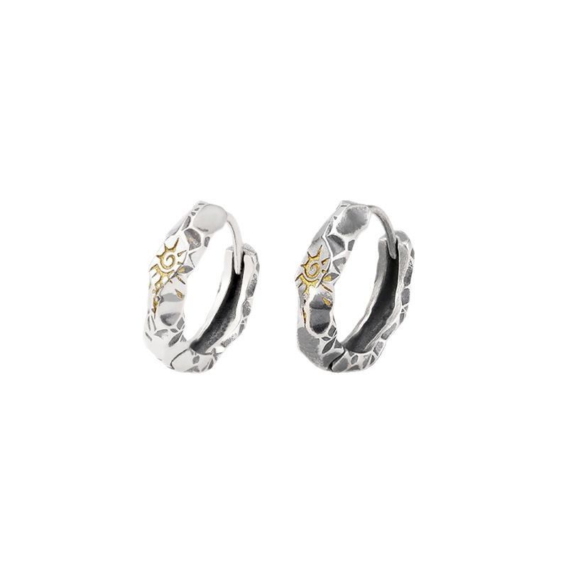 Jewelry Hip-hop Earrings One Pairs Chrome Jewelry Size ONE SIZE - 6 Thumbnail