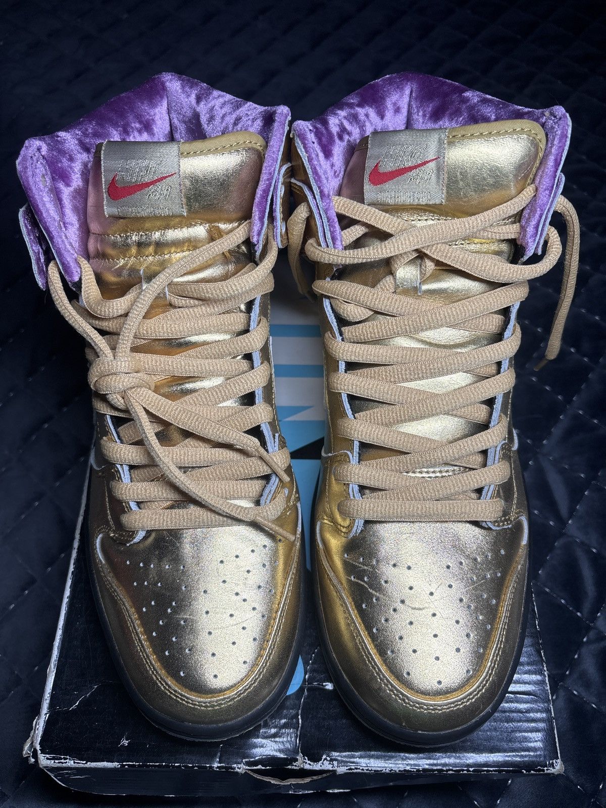 Nike SB NIKE SB DUNK HIGH QS (Trumpet) x HUMIDITY 2018 Size US 11 / EU 44 - 1 Thumbnail
