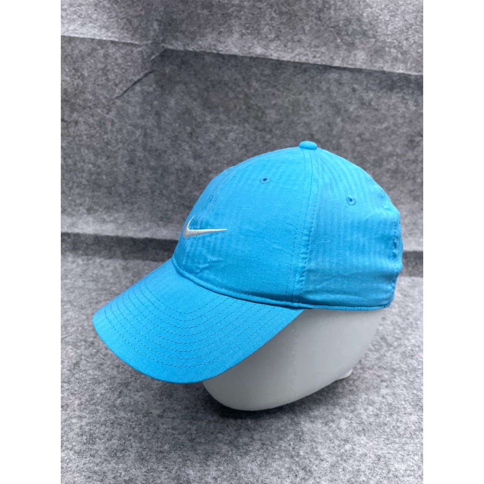 Nike Nike Hat Cap Strap Back Adult Blue Swoosh Logo Legacy91 Dri-Fit 100% Polyester Cap Nike Bal(ance) - adjust to allowed words. Size ONE SIZE - 4 Thumbnail