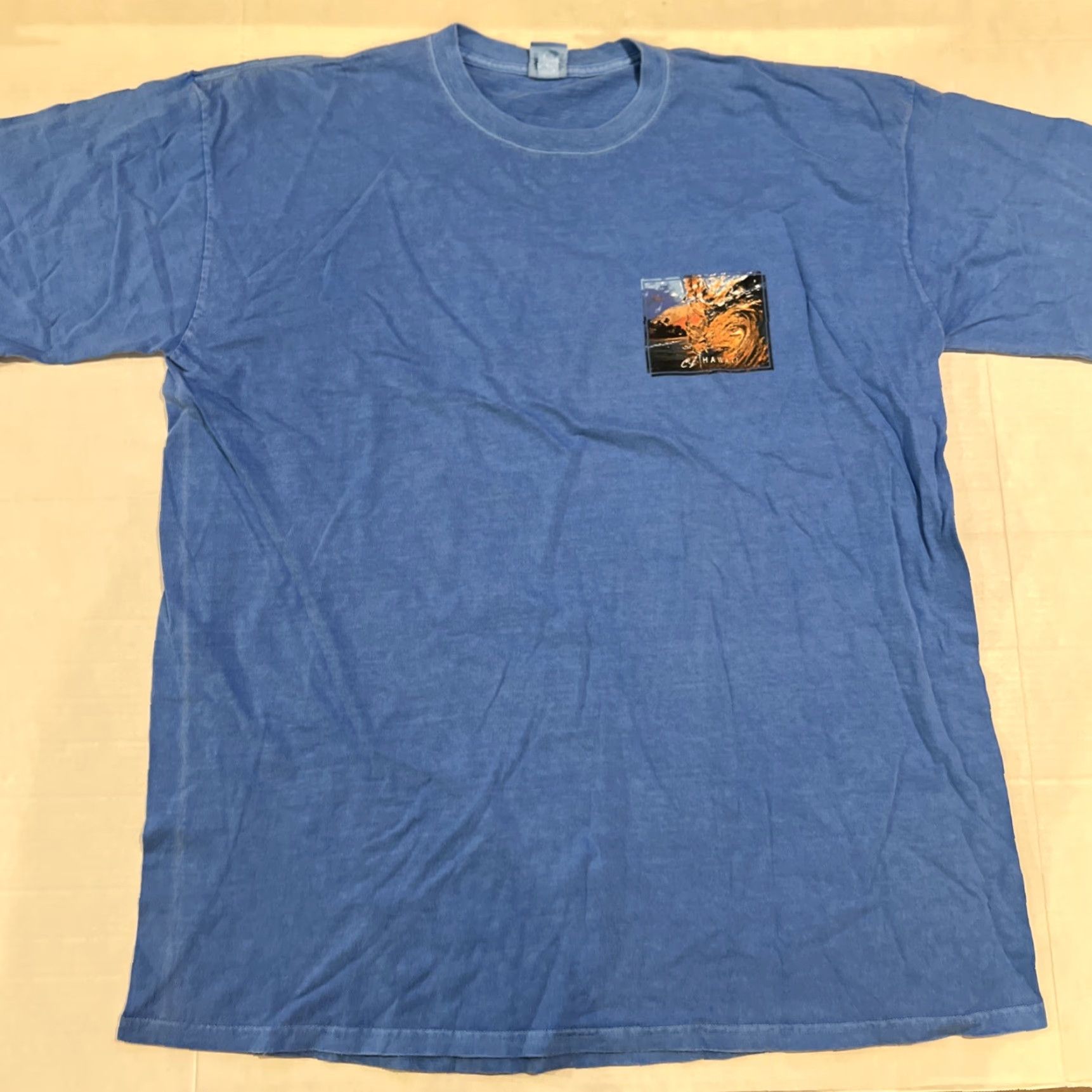 Vintage VINTAGE Crazy Shirts Shirt 2XL Blue Surfrider Logo Graphic Print Crew Neck Mens Size US XXL / EU 58 / 5 - 3 Thumbnail