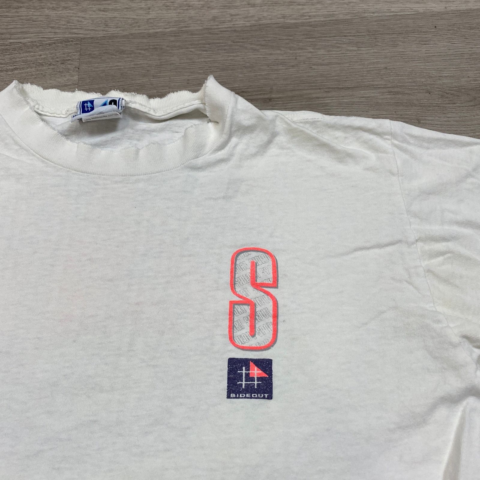 Vintage VTG 80s Sideout Sport Volleyball Faded Single Stitch Shirt L Size US L / EU 52-54 / 3 - 3 Thumbnail