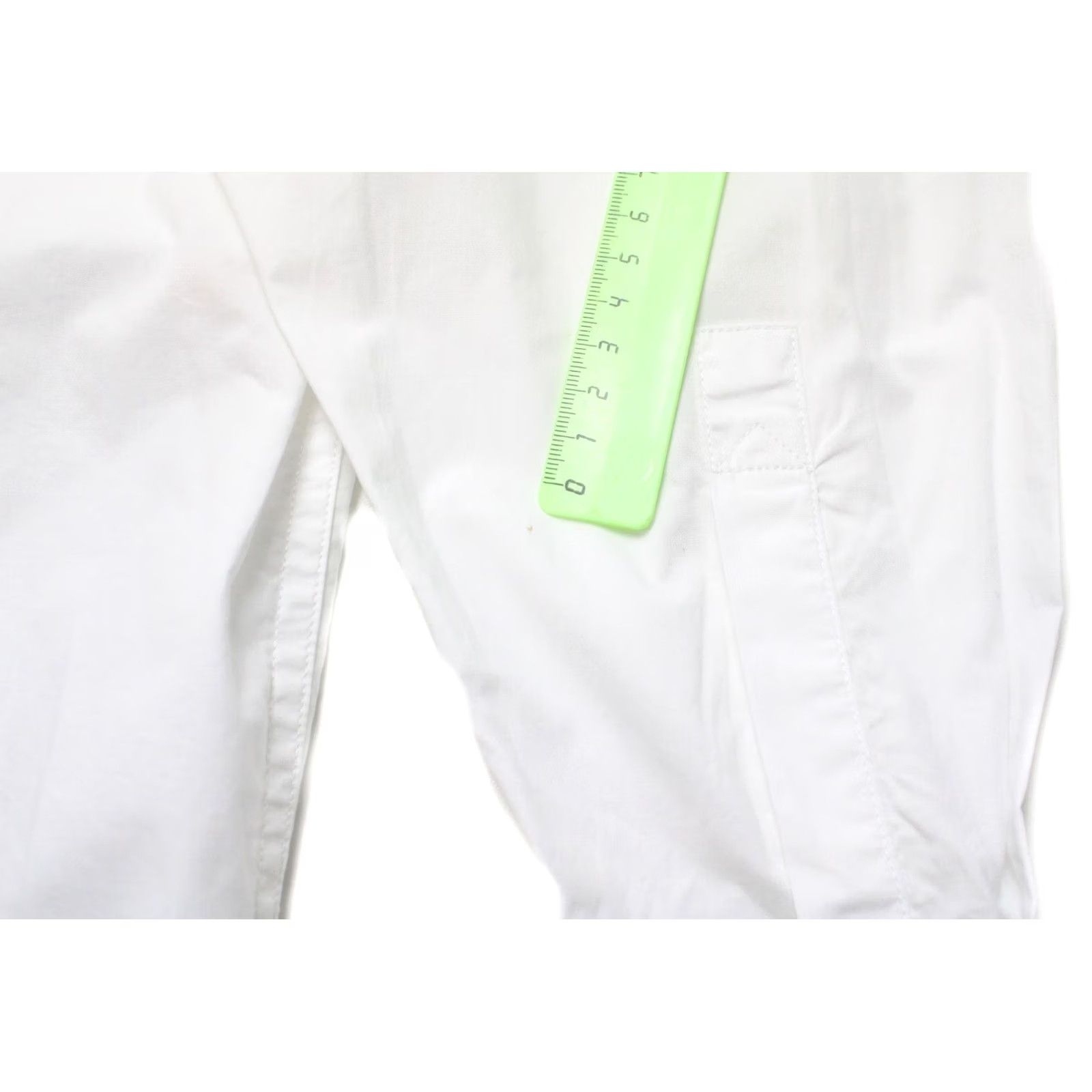 Diesel DIESEL Shirt Women 2XS Button Up Band Collar Denim Pockets White Size XXS / US 00 / IT 34 - 8 Thumbnail
