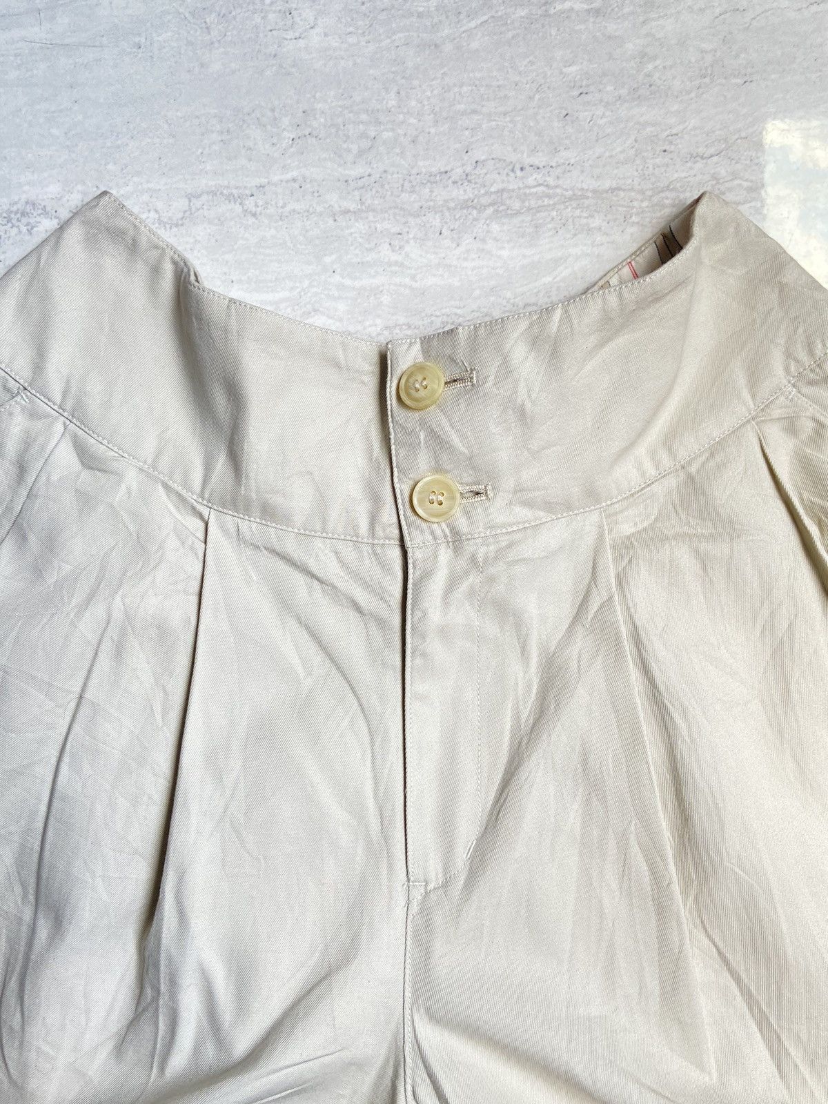 Issey Miyake IS ISSEY MIYAKE Cream Shorts Size US 26 / EU 42 - 6 Thumbnail
