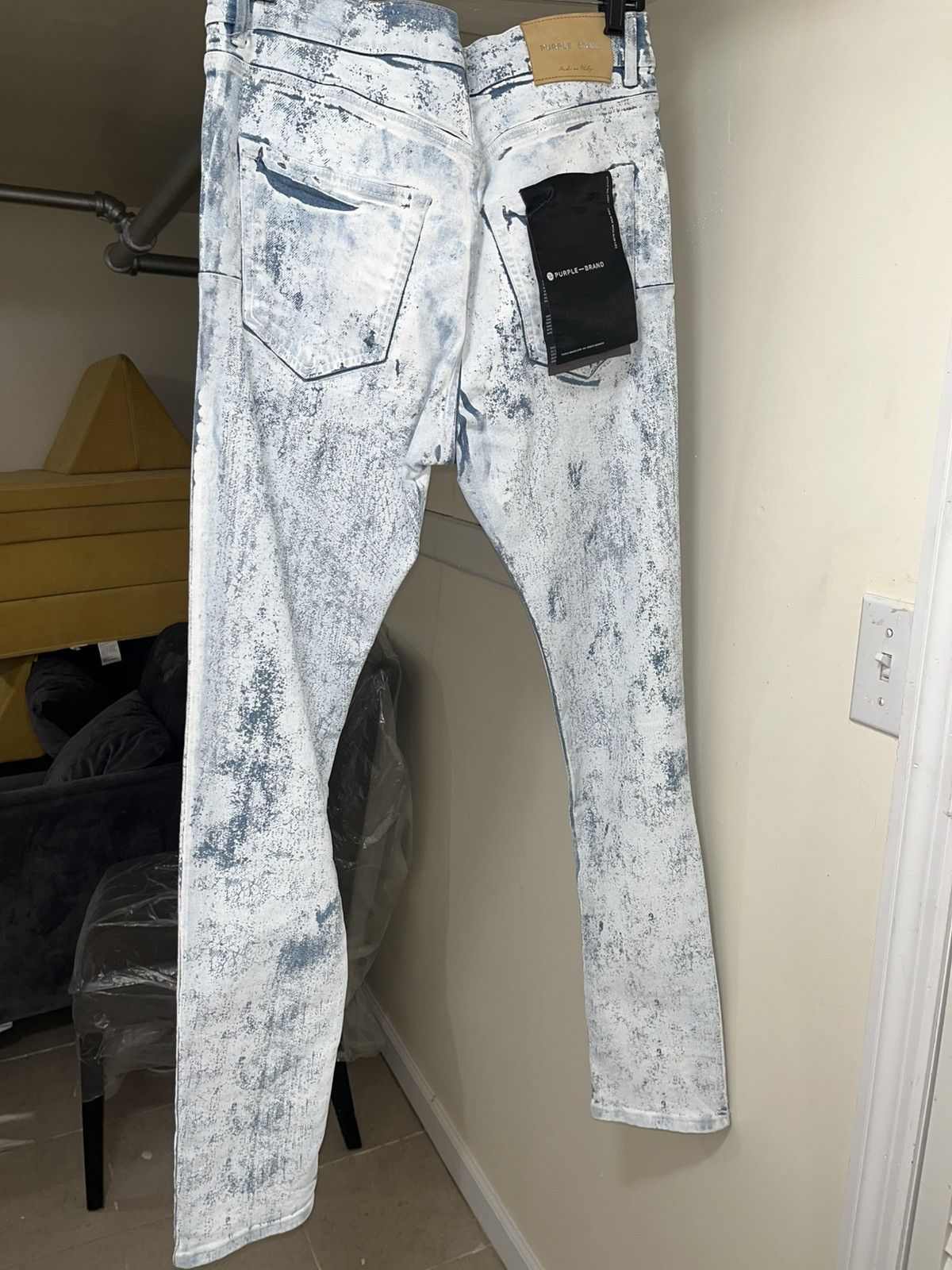 Purple Brand Purple Brand Painted Denim Limited Edition Sz 34 Size US 34 / EU 50 - 4 Thumbnail