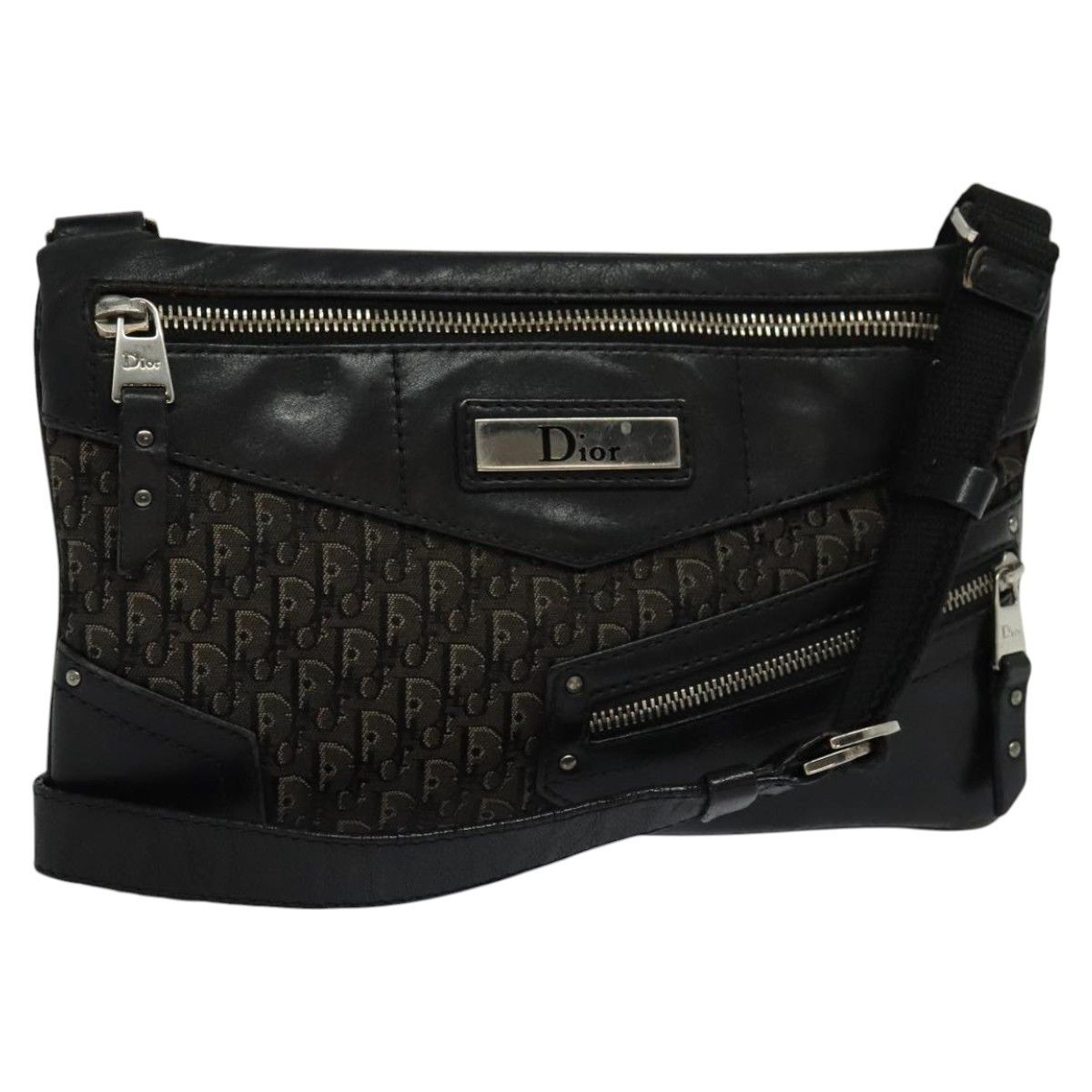 Dior Christian Dior Vintage Trotter Shoulder Bag Canvas Size ONE SIZE - 1 Thumbnail
