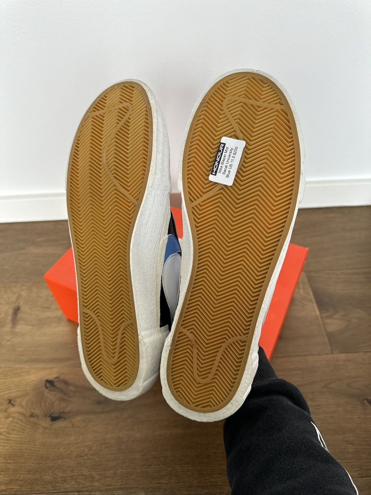 Nike × Sacai Nike Sacai Blazer Mid Blue Size US 11.5 / EU 44-45 - 10 Thumbnail