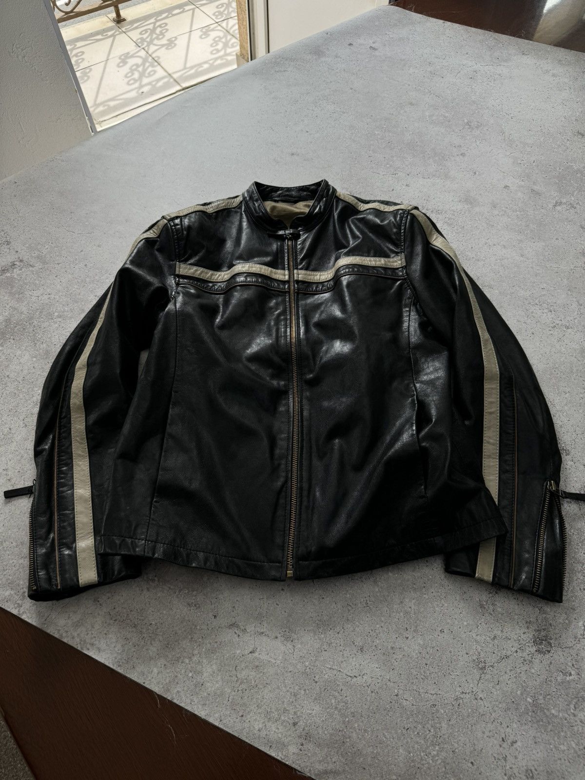 Yohji Yamamoto VNT 00s Soft Real Leather Racing Jacket Size US L / EU 52-54 / 3 - 4 Thumbnail
