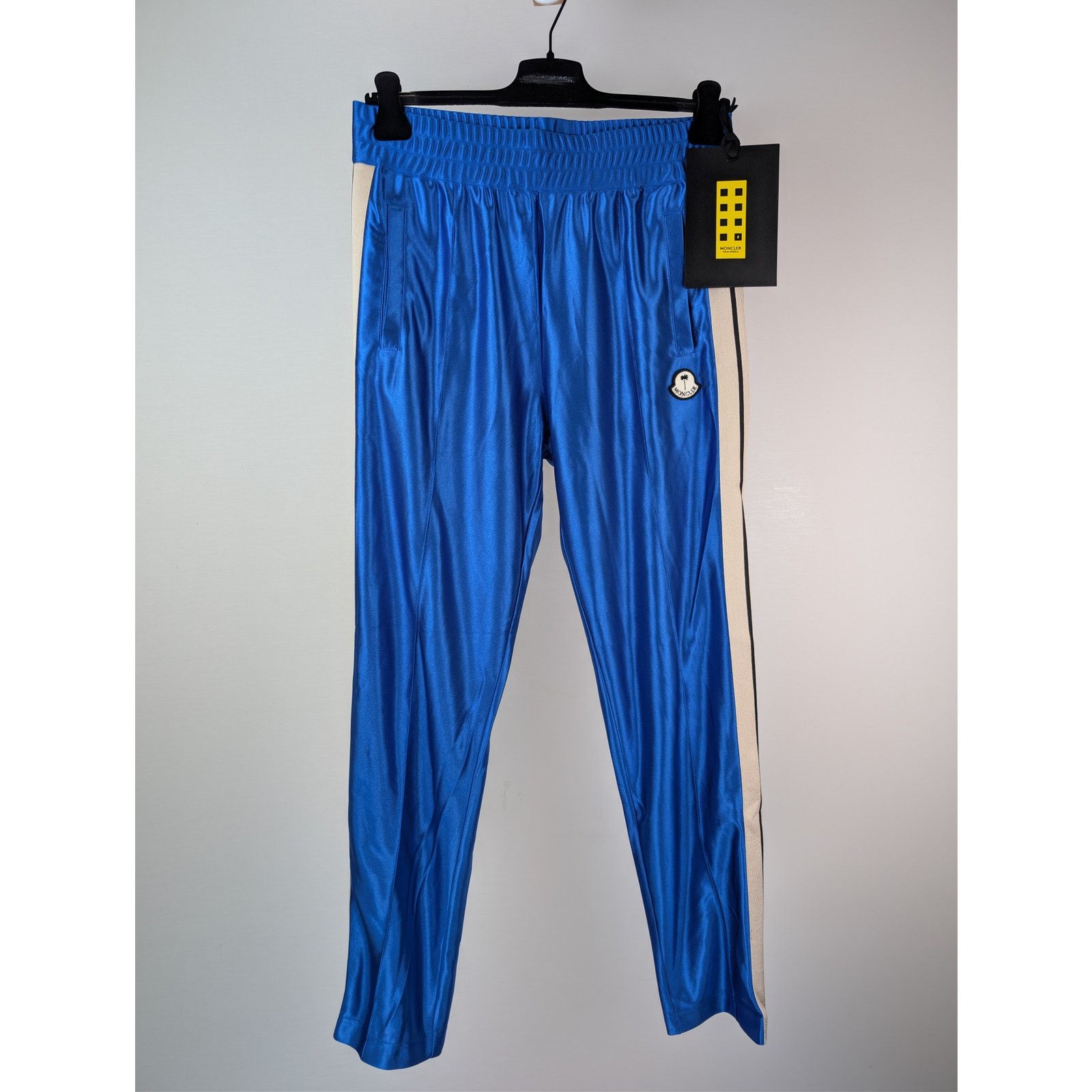 Moncler × Palm Angels o1rshd1 Q:2 / Shiny Track Pants in Blue Size US 34 / EU 50 - 2 Thumbnail