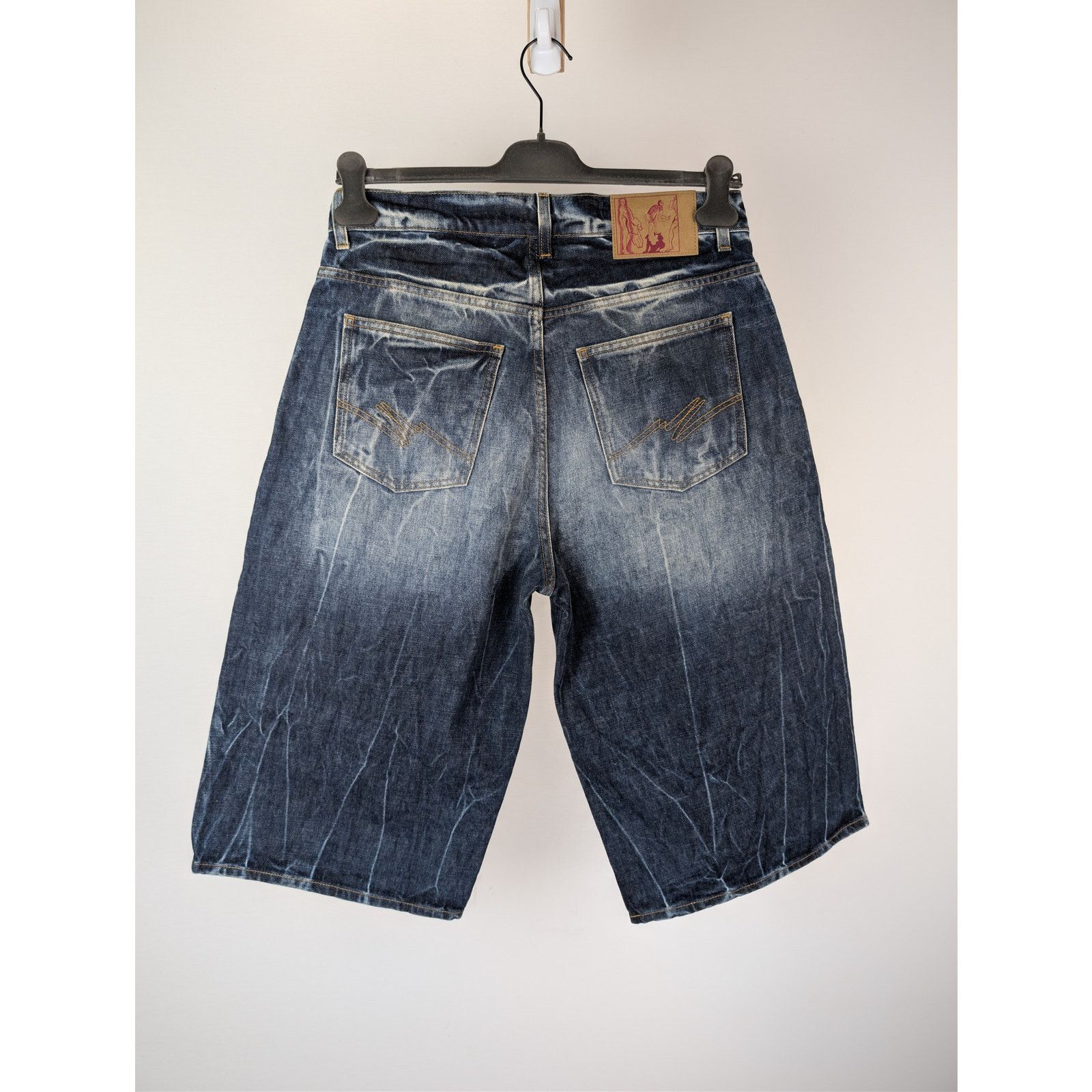 Martine Rose o1rshd1 Zip Denim Jean Short in Blue Acid Size US 32 / EU 48 - 8 Thumbnail