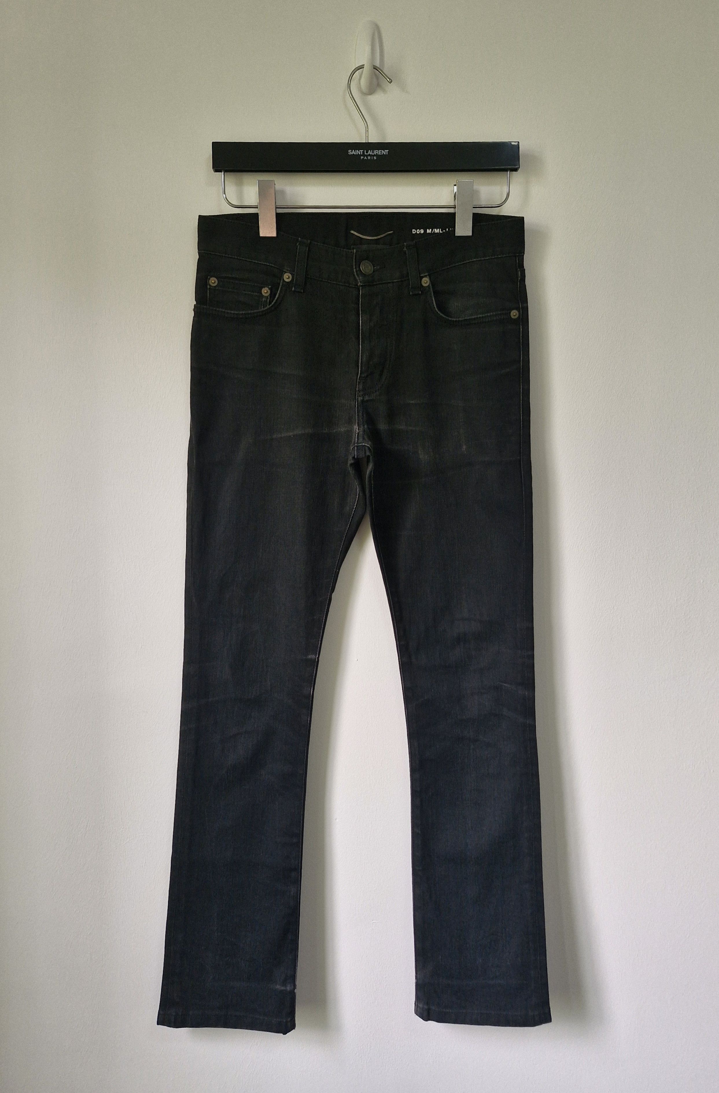 Saint Laurent Paris SS15 Black Flare D09 Denim Jeans Size US 28 / EU 44 - 1 Thumbnail