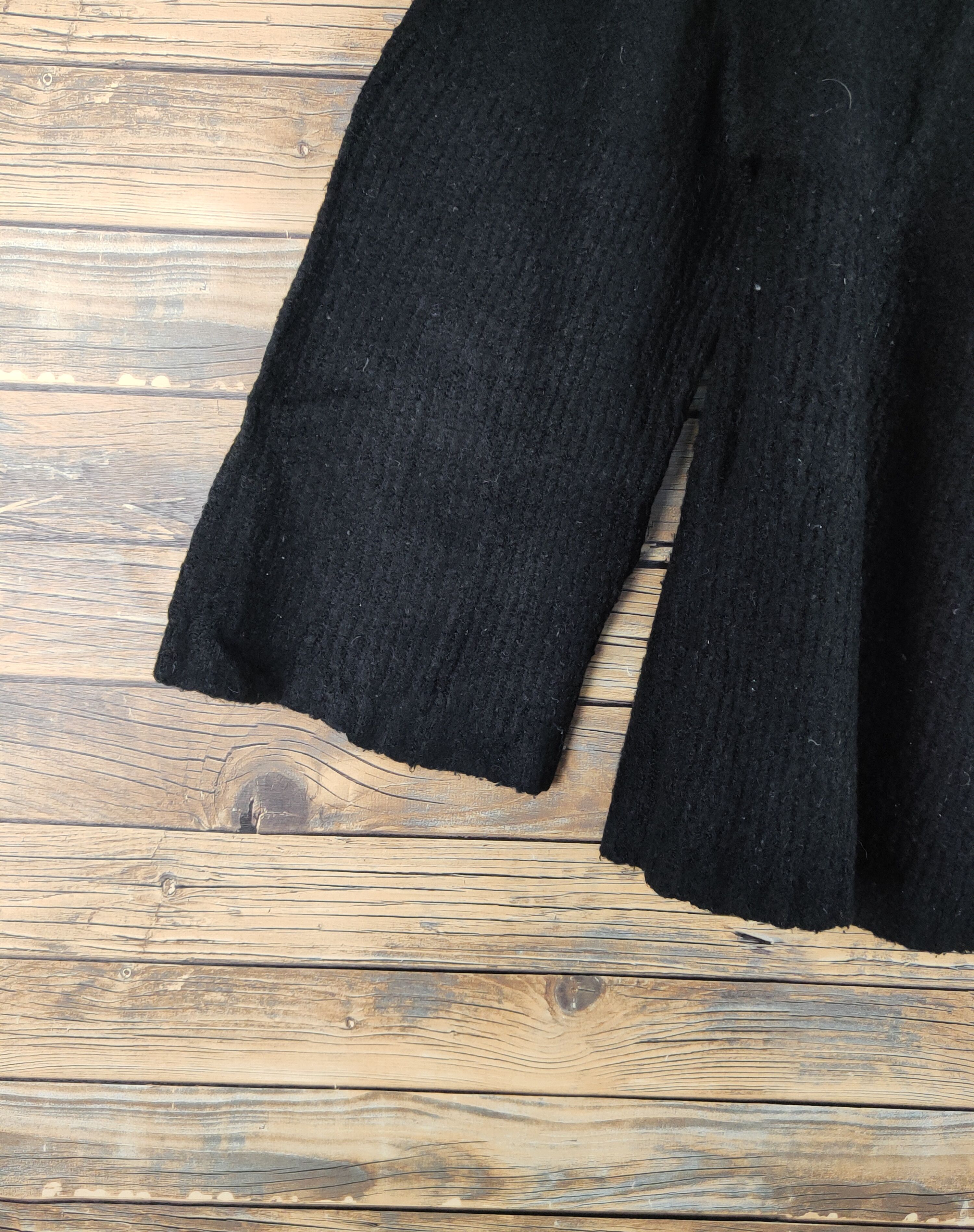 Japanese Brand Ranan Black Knitwear Blouses #W1332 Size XL / US 12-14 / IT 48-50 - 4 Thumbnail